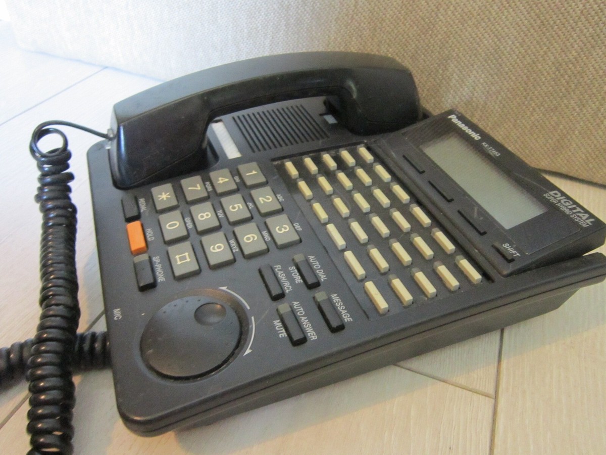 Used Panasonic KX-T7453-B Black Digital 24 Button Display Phone | eBay