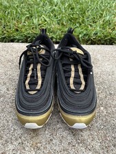 Nike Air Max 97 Metallic Gold Red Black Shoes Size 4