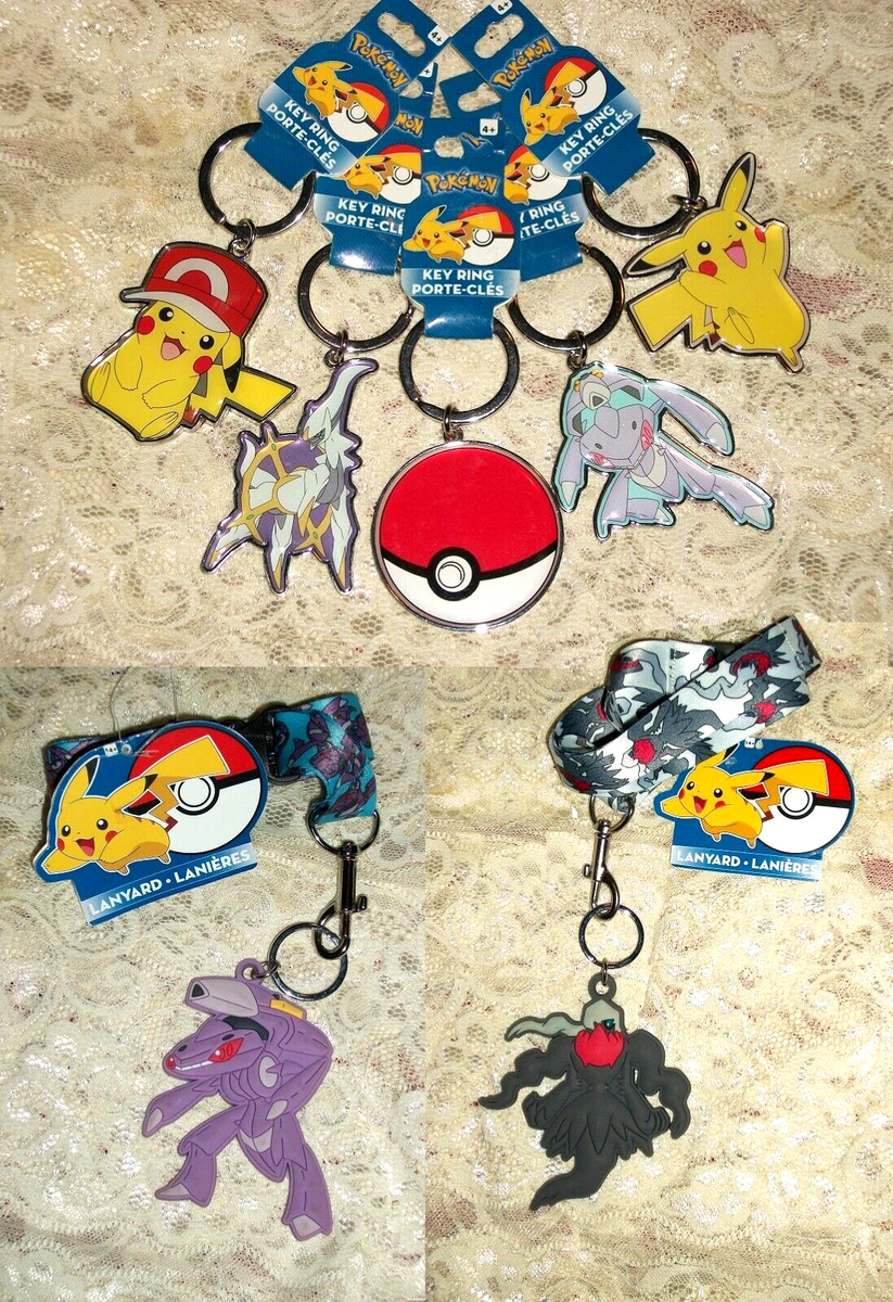Pokemon Metal Key Ring or Lanyard Accessories Pikachu, Arceus