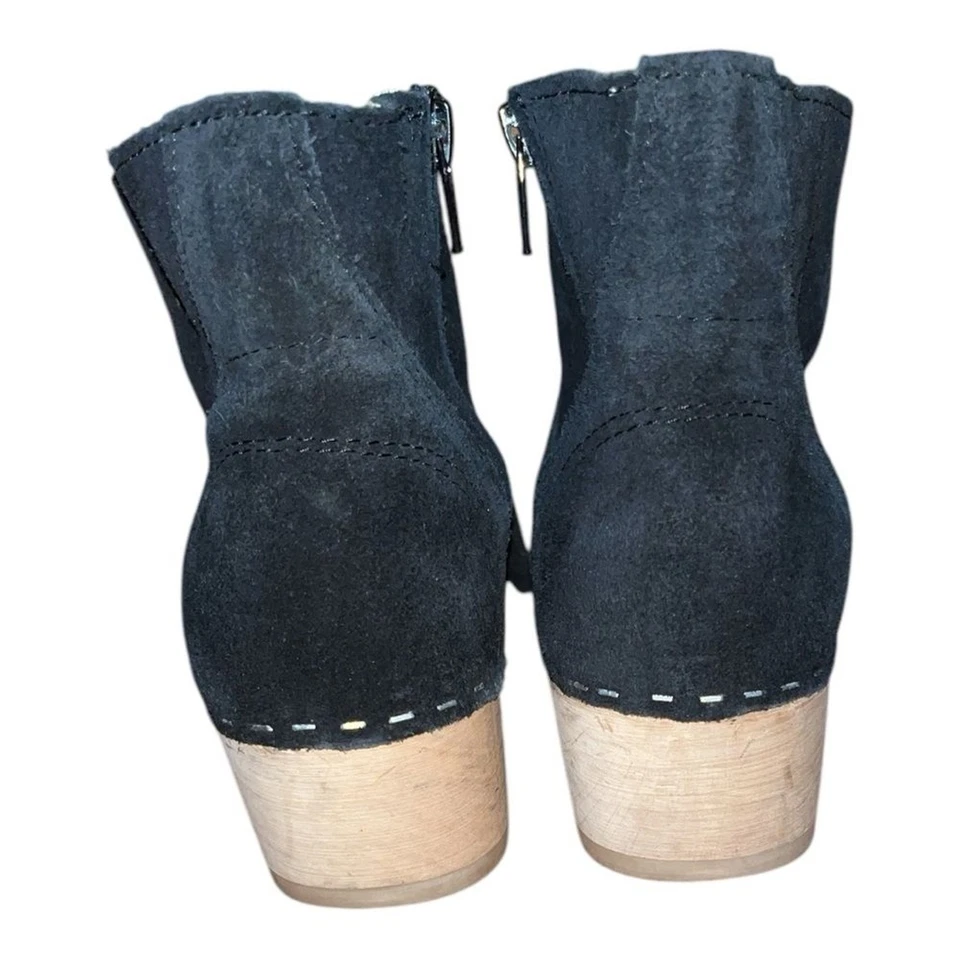 Zuecos Hanna Andersson madera gamuza negro tostado euro 36 talla 5,5 hechos en suecia Foto 4 de 4