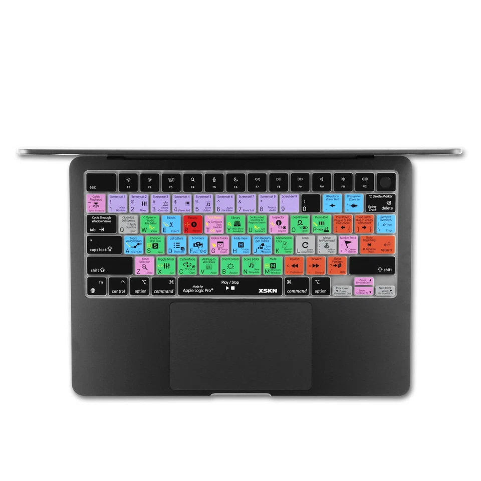 XSKN Logic Pro Shortcut Keyboard Cover for M4 M3 M2 Macbook Air 13.6/15.3 2022+ - Image 3 of 4