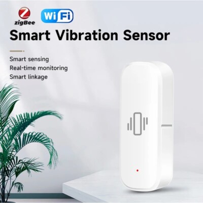 1/2pcs Tuya Smart Home ZigBee/WiFi Vibration Sensor Realtime Monitor App Remote