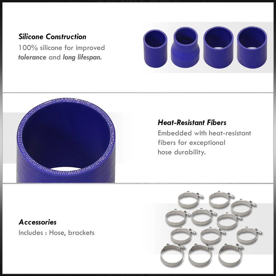 FMIC Bolt On Turbo Intercooler Piping Kit For 1989-1997 Mitsubishi Mirage 4G15 - Изображение 3 из 4