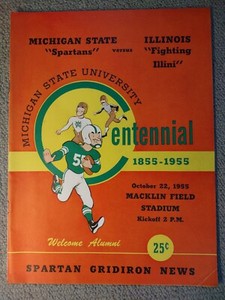 1955 Michigan State vs. Illinois football program