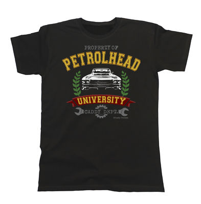 Immobilien Petrolhead Universität Caddy Abteilung. Cadillac De Ville Bio-Herren-T-Shirt