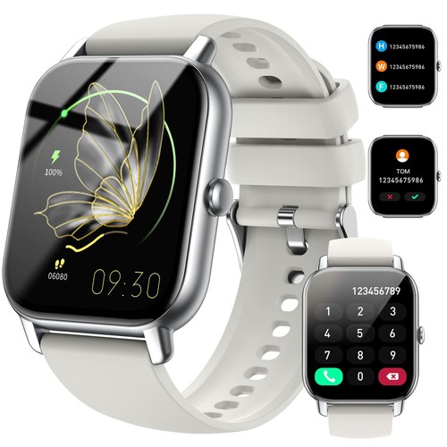 Nerunsa Smartwatch fuer Damen Herren,1,85 Zoll Touchscreen Smart Watch mit Anruf - Zdjęcie 2 z 6