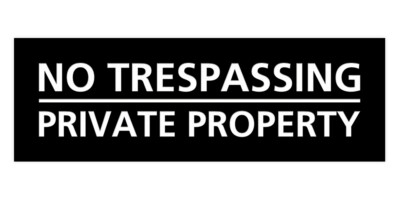 #ad #ad Basic No Trespassing Private Property Sign $11.99