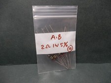 Allen Bradley 2 Ohm Carbon Composition Resistors 1 Watt 5% Qty 20 NOS 2 Bags
