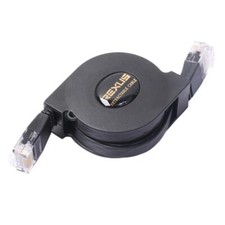 cat six RJ45 flat power cable Ethernet power power cable black