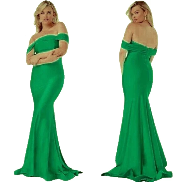green velvet dress one shoulder One Shoulder Deep Green Velvet Gown 6 / Deep Green main image 1