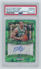 2019 Panini Prizm Grant Williams Rookie Penmanship - Green Ice FOTL 1/16 PSA 10