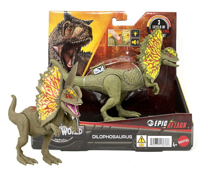 Jurassic World  Epic Attack Dilophosaurus New in Box