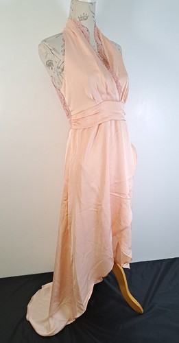 TFNC Keana Lace Detail Bridesmaid Dress Open Back Sleeveless Pink BNWT UK 10 - Picture 11 of 23