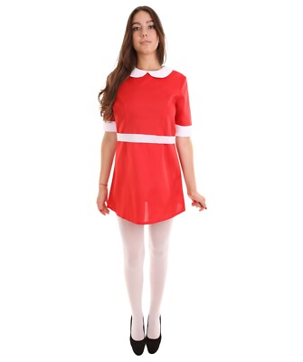 Adult Women's Annie Dress Costume, Red Cosplay Costume, HC-1499