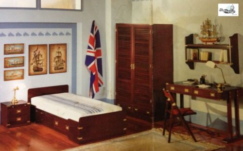 Occasion on New Handmade Mahogany Wood Complete Marine Style Room  - Picture 1 of 1