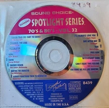SC8439 70'S 80'S     SOUND CHOICE KARAOKE CDG LOT T