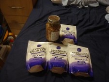 Joblot of relaxing bathing products- Lavender bath tea and bath salts