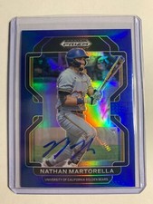 2022 Panini Prizm Draft Picks Blue Prizm #D /99 Nathan Martorella #PDP150 Auto