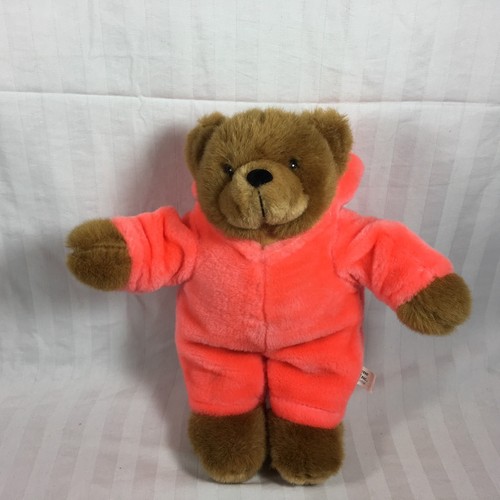 Playtime Toys Inc. Plush Bear In Bright Pink Easter Bunny Suit - Picture 4 of 7