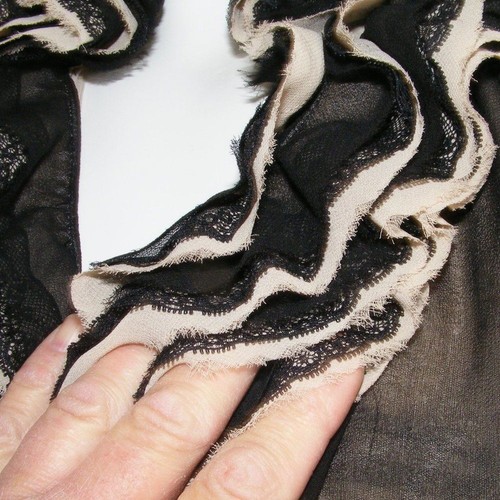 ROBERT RODRIGUEZ Top, S, Mesh, Ruffle Neck/Front, Sleeveless, Neiman Marcus - Picture 7 of 13