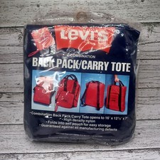 Vintage Levi's Back Pack Carry Tote Bag Nylon RARE New in Package