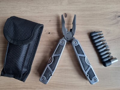 HERBERTZ Multi Tool Multifunktionswerkzeug Taschenmesser 9 Bits 108100