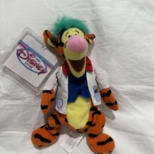 Walt Disney Store Mini Bean Bag Mad Scientist Tigger Character Size 9" NWT