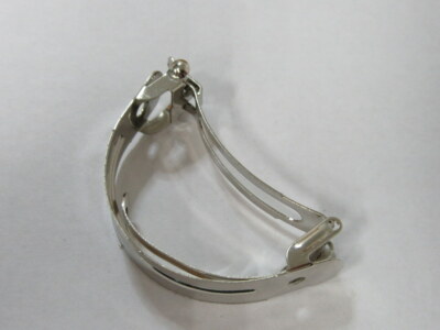 Lot of 24 Silver 2'' Curved Hair Barrettes Clips Blanks Jewelry Findings