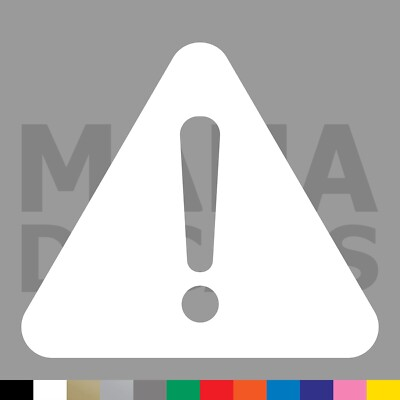 #ad Caution Symbol Vinyl Die Cut Decal Sticker Hazard Danger Warning Safety Sign $3.99