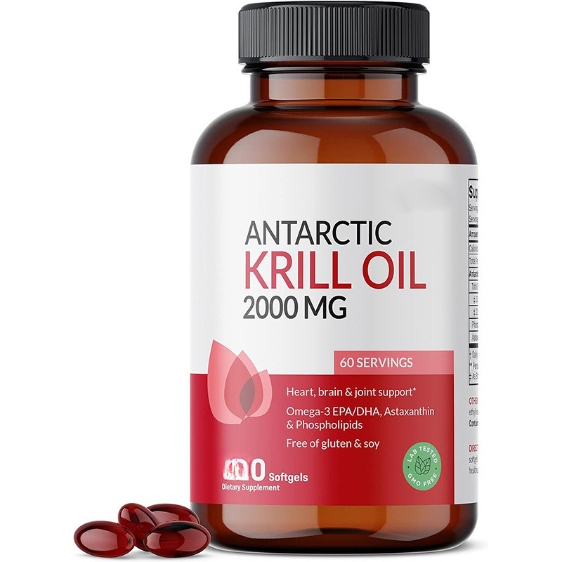 Aceite de Krill Antártico 2000 mg - con Omega-3 EPA, DHA, Astaxantina y Fosfolípidos