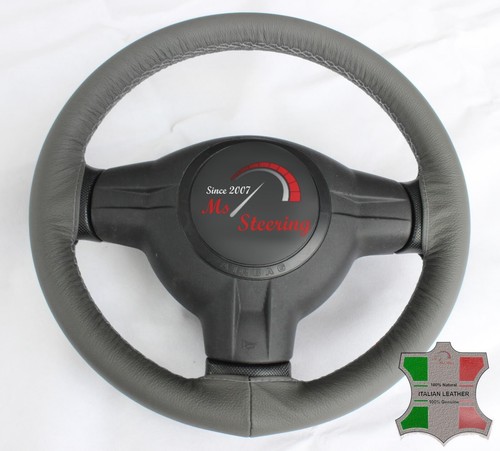 CUBIERTA DE VOLANTE DE CUERO GRIS PARA LINLINCOLN CONTINENTAL 17-19, PUNTA GRIS - Imagen 3 de 6