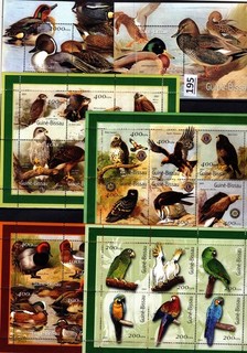 /// GUINEA BISSAU 2001 MNH NATURE BIRDS PARROTS DUCKS FAUNA