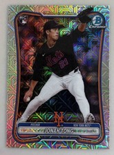 Jonah Tong 2026 Bowman Chrome Mega Box Mojo Refractor 65 New York Mets Rookie RC