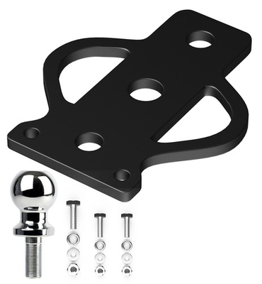 #ad 3 Way Trailer Hitch Adapter with 2” Ball for Lawn Mower Golf Cart ATV UTV Iron $24.64