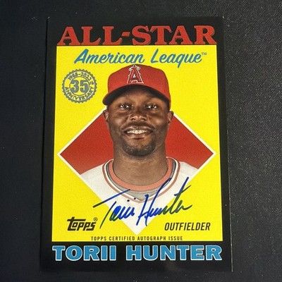 2023 Topps Update 1998 All Star Torii Hunter Black Auto /50 #88ASA-THU AUTO