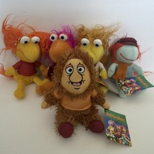 Fraggle Rock Muppets Big Head Plush Toy Lot NWT Boober,Gorg,Red,Wimbley 