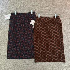 2 Lularoe Cassie Skirts Size Small Geometric Pattern Summer Vacation NEW NWT