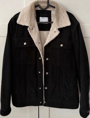 Bershka Cordjacke Teddyfell Übergangsjacke *S*