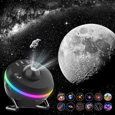 Planetarium Galaxy Projector for Bedroom, HD 13 in 1 Star Projector for Adults K