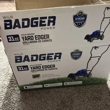 Wild Badger Power Sidewalk Edger Lawn Tool Gas 31cc WB31CCED, Blue