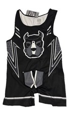 CELLBLOCK 13 PUP TRON  KENNEL CLUB SINGLET SIZE M RARE GREY POUCH FRONT ZIP REAR