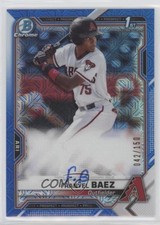 2021 Bowman Chrome Prospect HTA Choice Refractor 42/150 Franyel Baez Auto 0hw6
