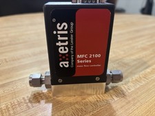 Axetris MFC2100 Series Mass Flow Controller 50 SCCM Air RS232 24VDC w/ Cert