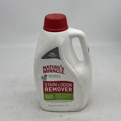 Natures Miracle Stain Odor Remover 1 Gallon Dog Refill Urine Destroyer Enzymatic