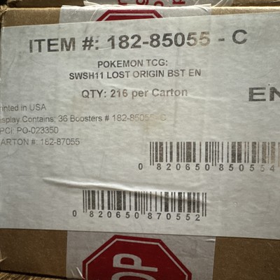 pokemon lost origin booster box case Sword & Shield—Lost Origin Booster Case(6 Boxes) main image 1