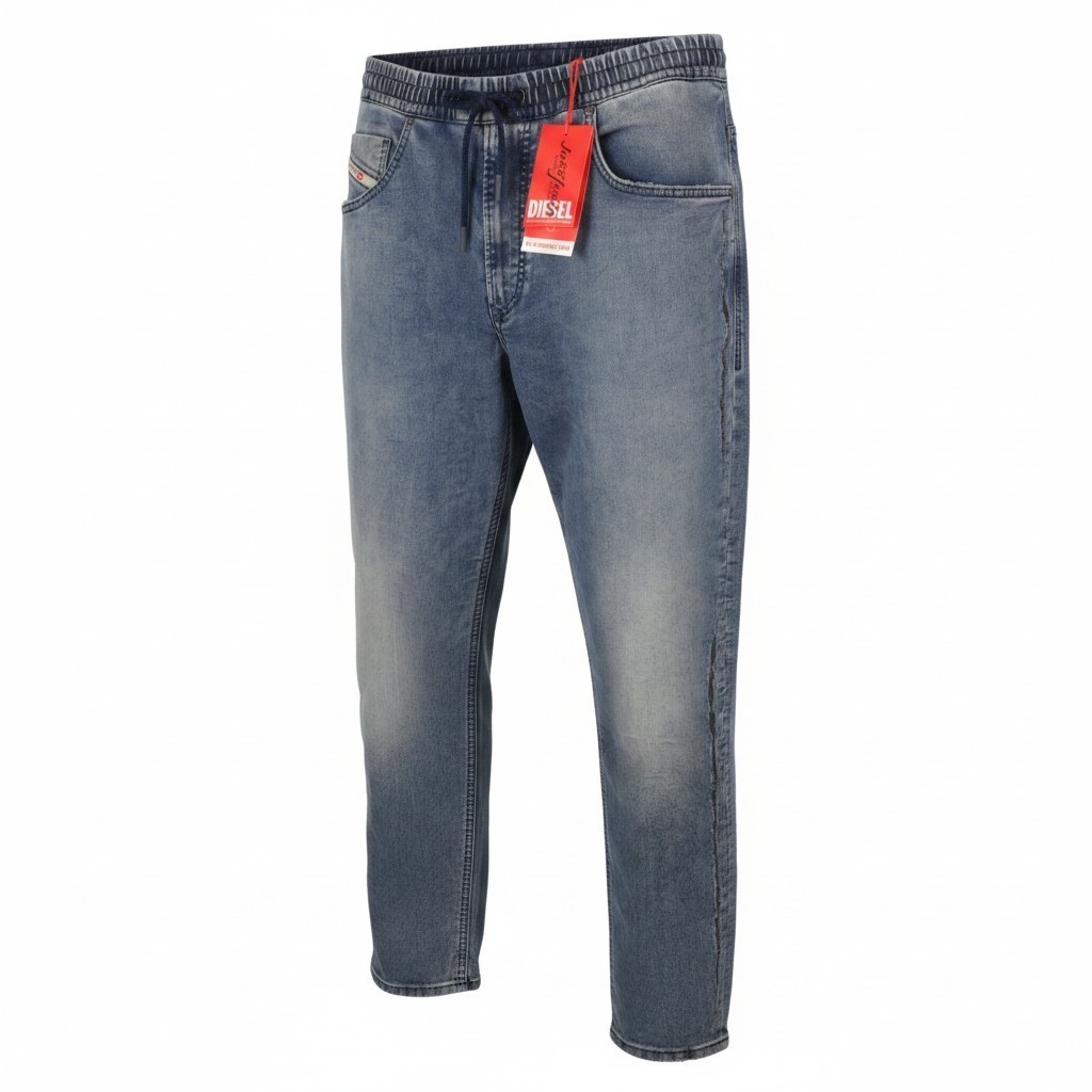 DIESEL 2030 D-Krooley Jogg 09K64 Herren Jeans W34 Blau Used Look