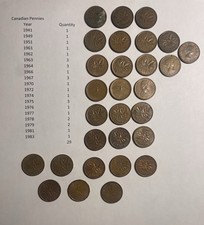 Canadian Penny’s Lot 1941-1983