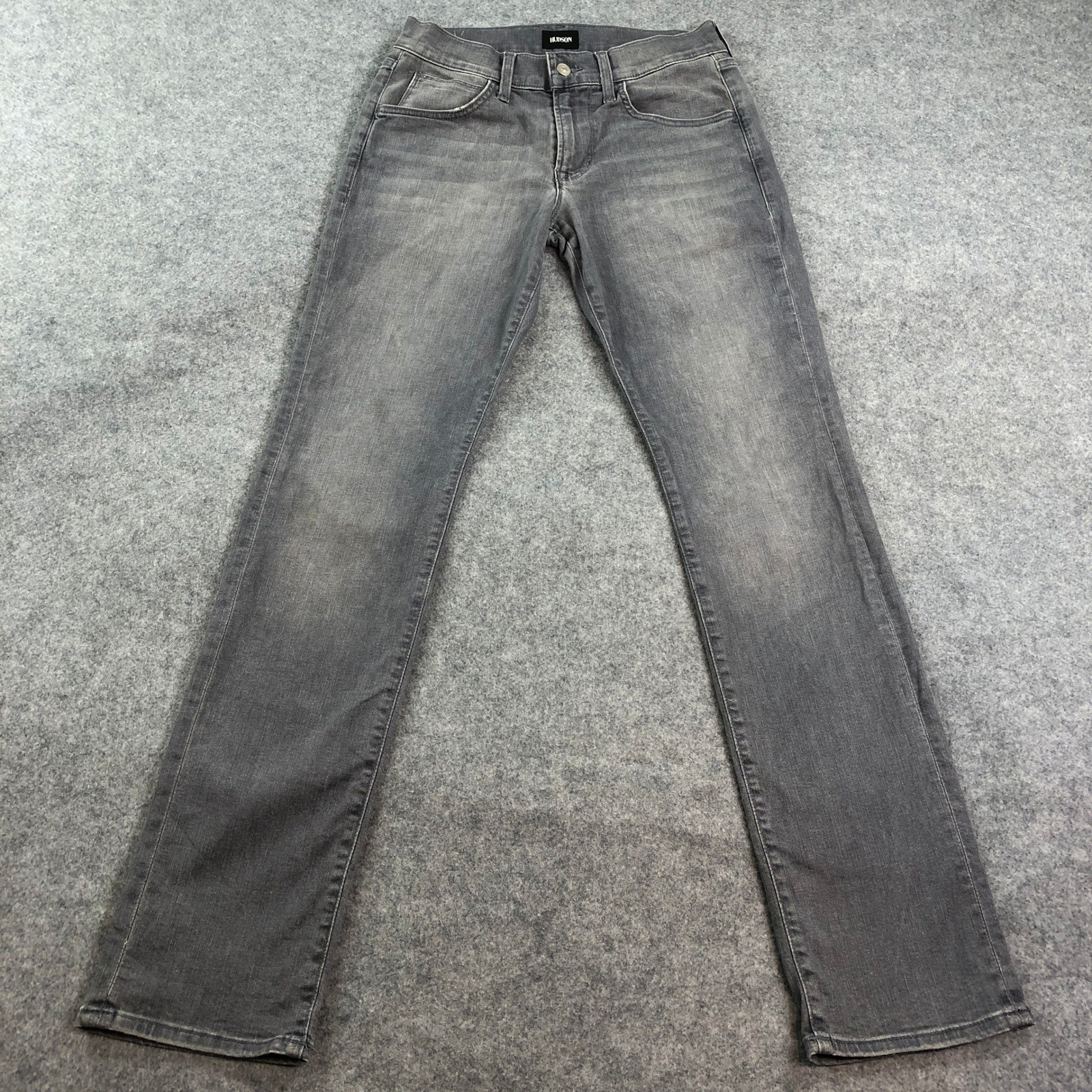 S Jeans 29 Gray Byron Slim Straight Otto Stretch Denim Zip F