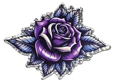 50% OFF - Purple Flower - Acrylic Flatback Charms - For Badge Reels - DIY Crafts