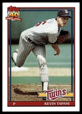 1991 Topps Kevin Tapani Minnesota Twins #633
